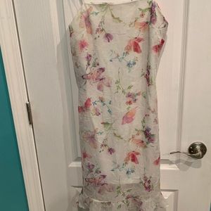 Floral strapless sundress
